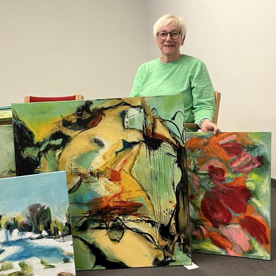 Abstrakte billeder af Bodil Jørgensen