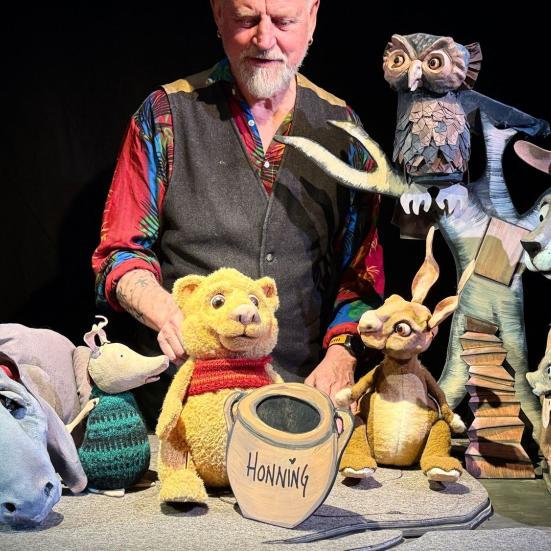 Dukker fra Peter Plys teater - ved Det lille turneteater 