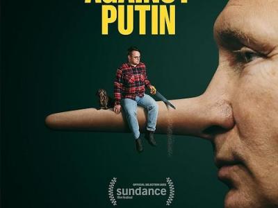 profilbillede af Putin med lang næse, hvorpå der sidder en manad