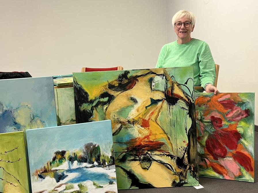 Abstrakte billeder af Bodil Jørgensen