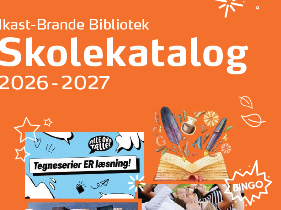 Billedet viser forsiden på Ikast-Brandes skolekatalog 2026-2027