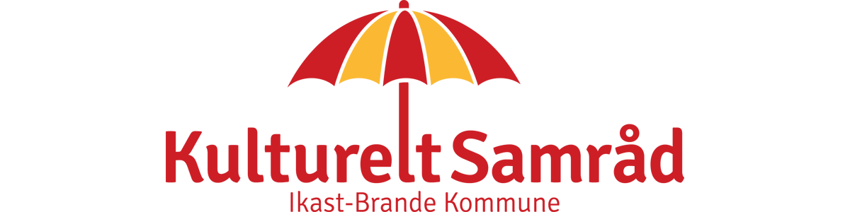 Kulturelt Samråds logo, en rød hvid paraply
