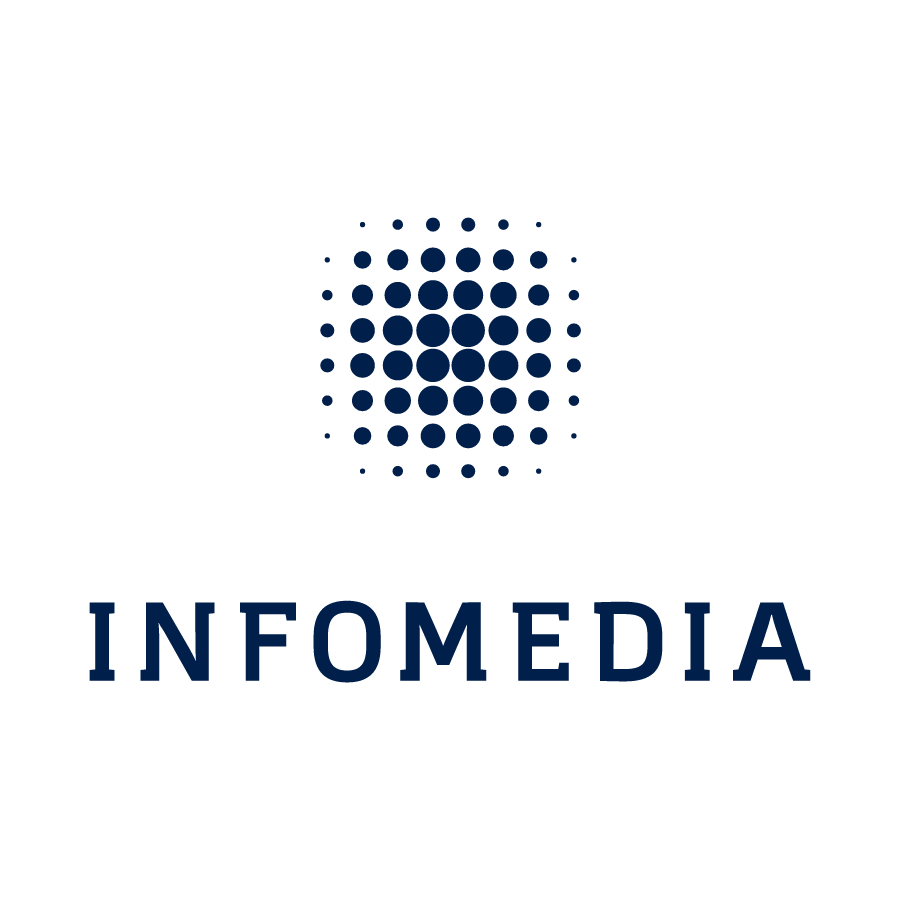 Billedet forestiller Infomedias logo
