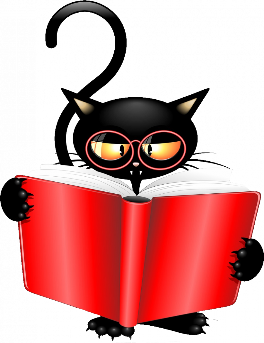 billede_af_sort-kat_som_læser_i_rød_bog